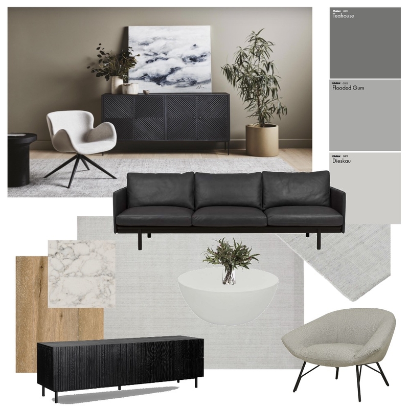 Contemporary Minimalist Living Room Mood Board by Kahli Jayne Designs on Style Sourcebook