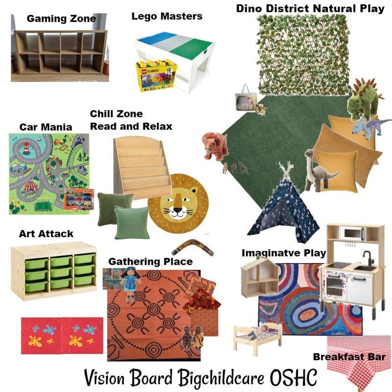 Vision Board Big Childcare OSHC Mood Board by Sianhatz on Style Sourcebook