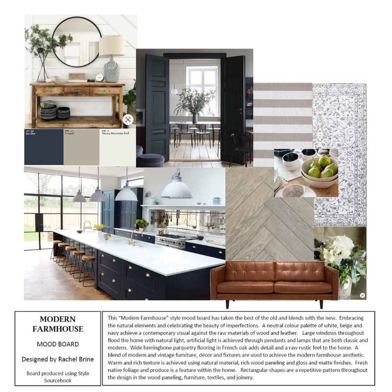 Modern Farmhouse Mood Board by Rachel Brine on Style Sourcebook