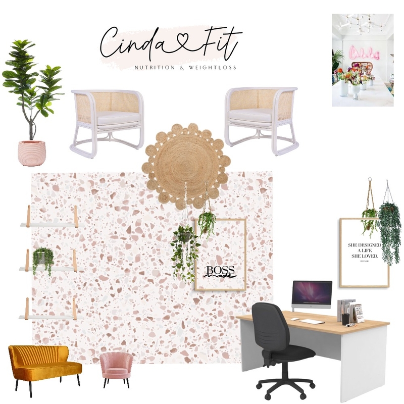 Cindafit Office Mood Board by Williams Way Interior Decorating on Style Sourcebook