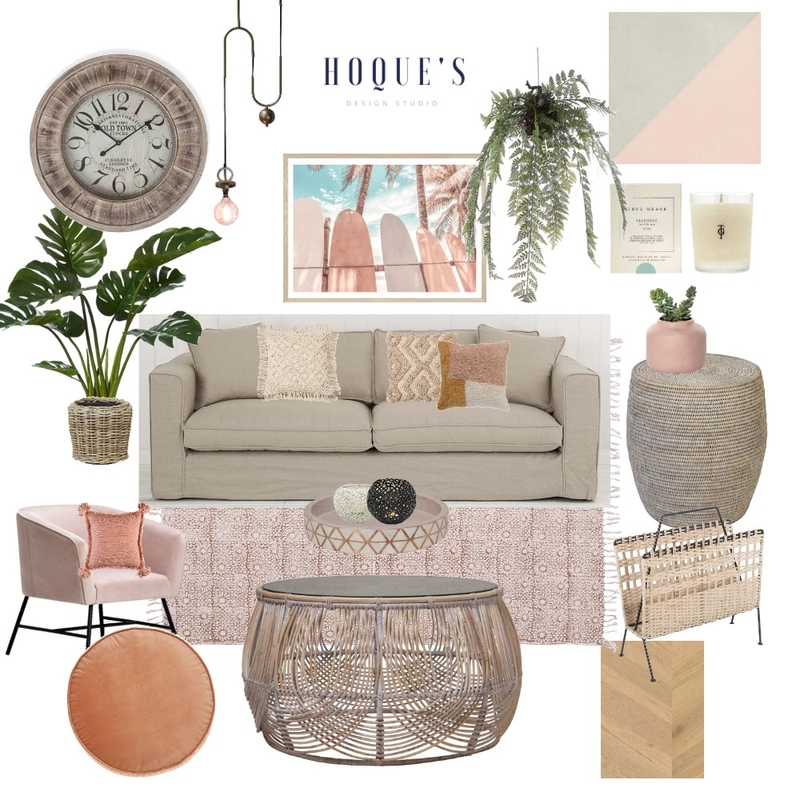 Pink Neutral Coastal Mood Board by Nilufa Hoque on Style Sourcebook