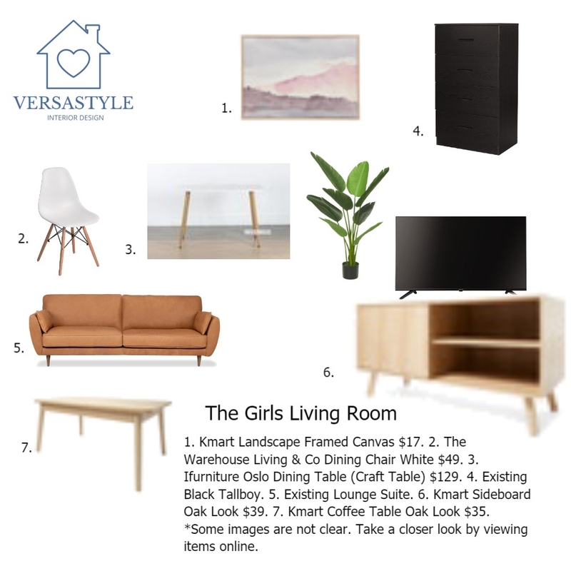 The Loghry Girls Living Room Mood Board by Christina Clifford on Style Sourcebook