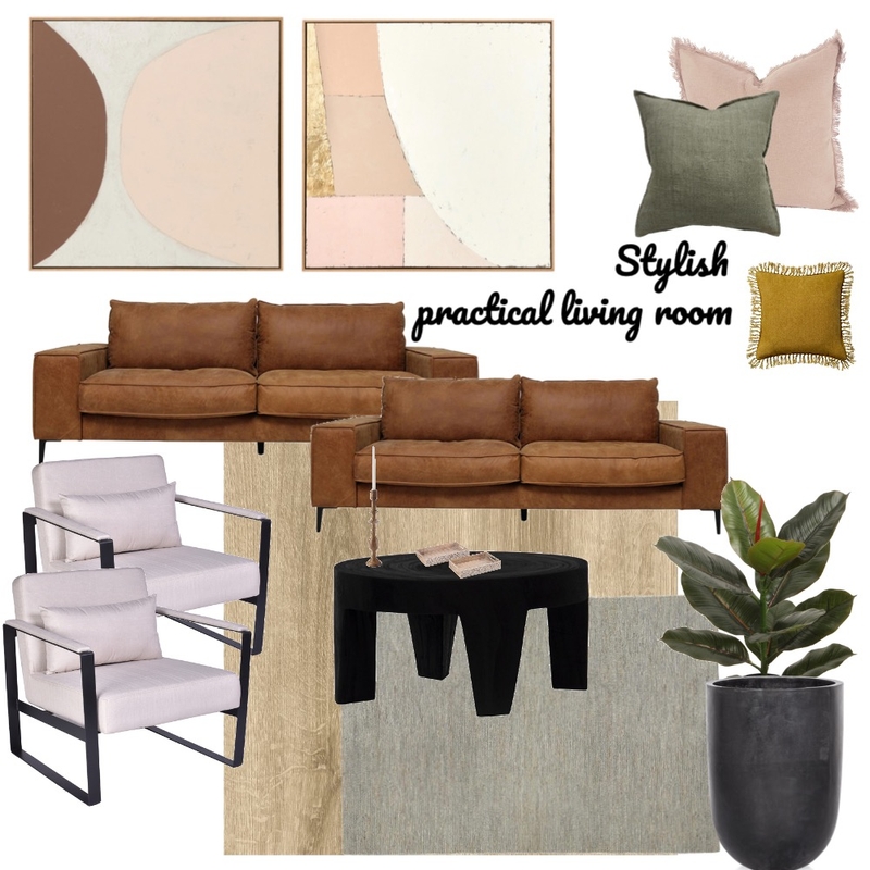 stylish practical living room Mood Board by VV Interior Spaces on Style Sourcebook