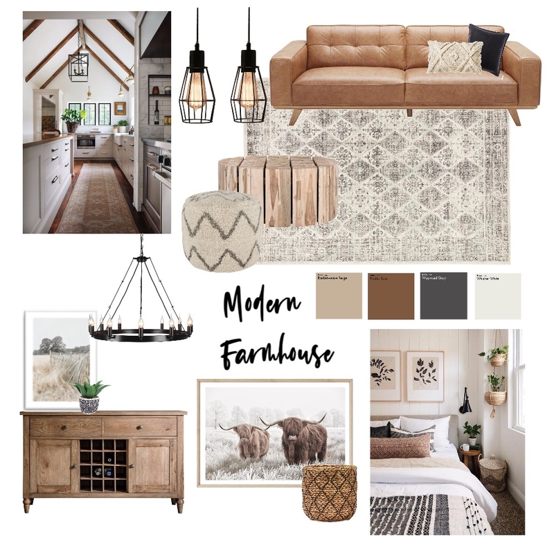 Modern Farmhouse Mood Board by maddyshort on Style Sourcebook