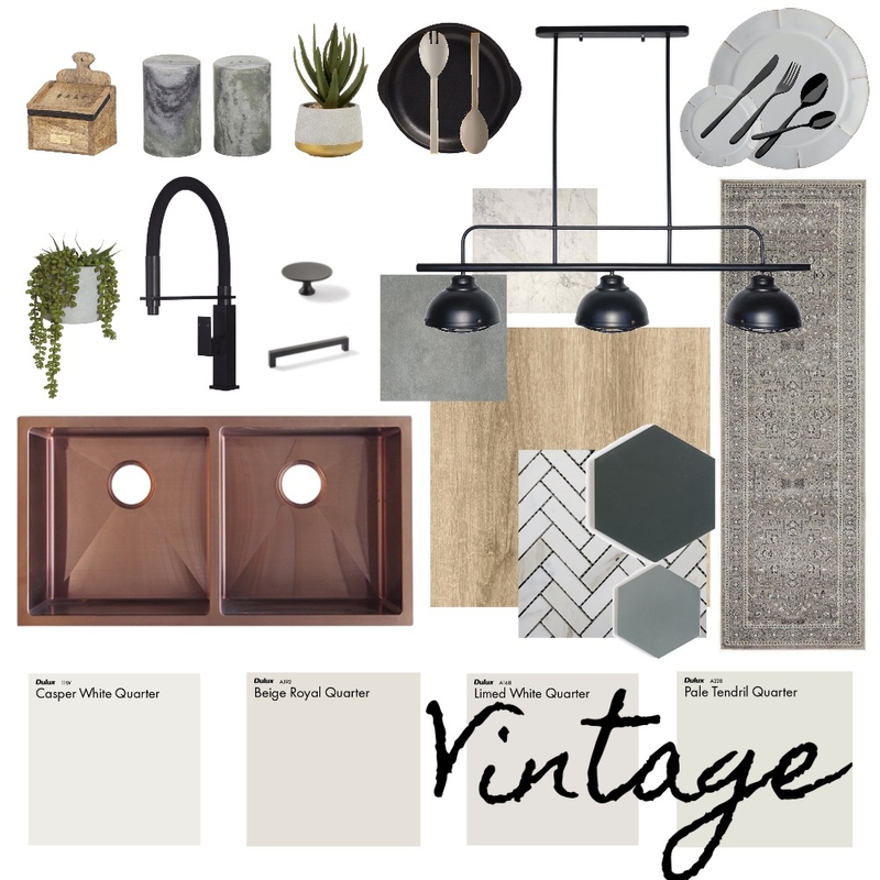 Vintage - Kitchen Mood Board by Haven Home Styling on Style Sourcebook