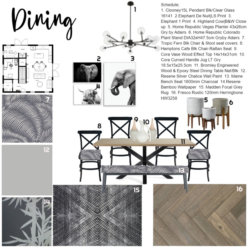 Dining Room Mood Board by 2nd Charnce Interior Designs on Style Sourcebook