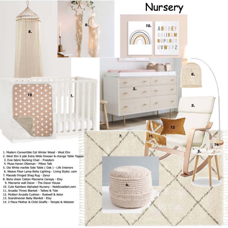 Nursery Mood Board by JanelleO on Style Sourcebook