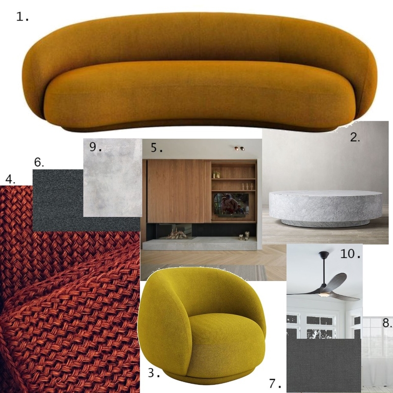 IDI Assignment 9 LIVING ROOM Mood Board by VParker2020 on Style Sourcebook
