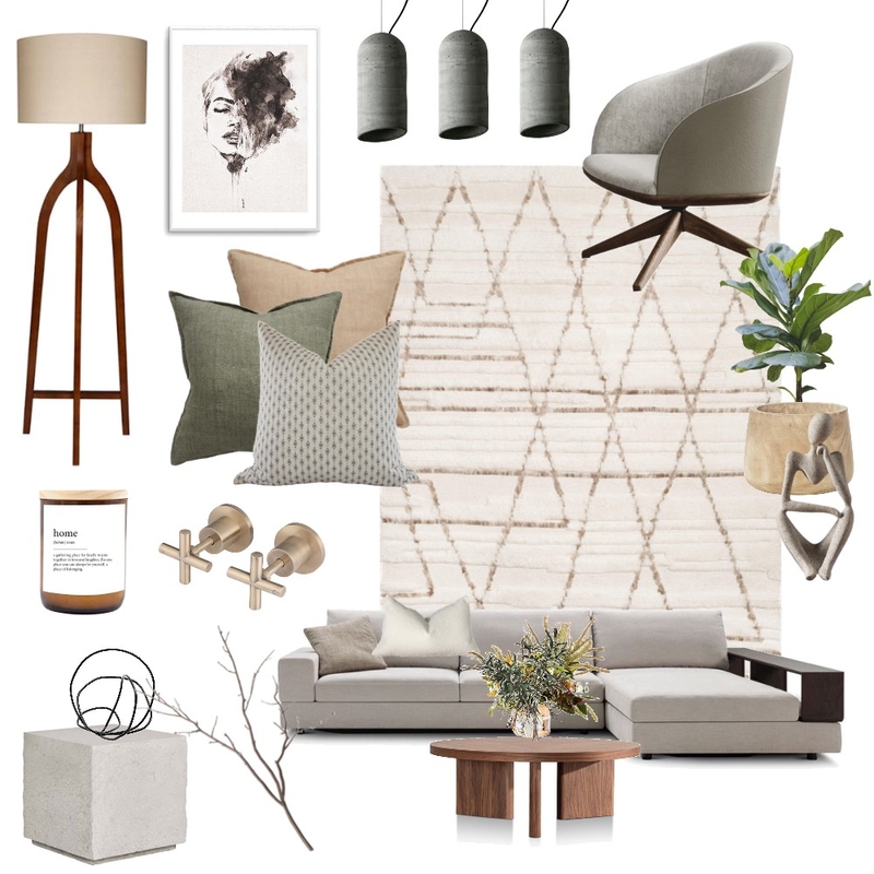 Draft Mood Board by Oleander & Finch Interiors on Style Sourcebook