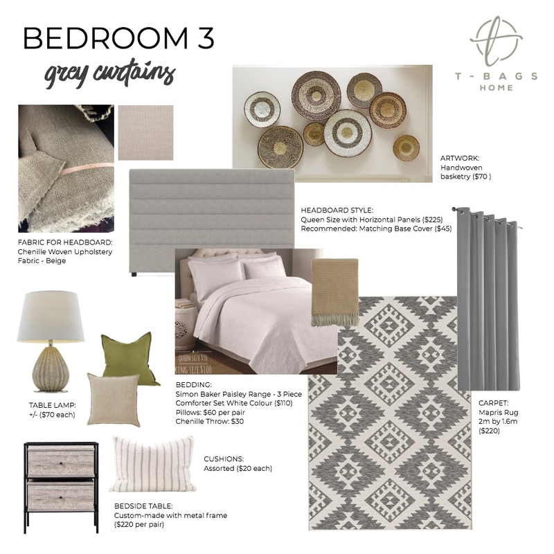 Mary Jane Bedroom 3 Mood Board by Zambe on Style Sourcebook