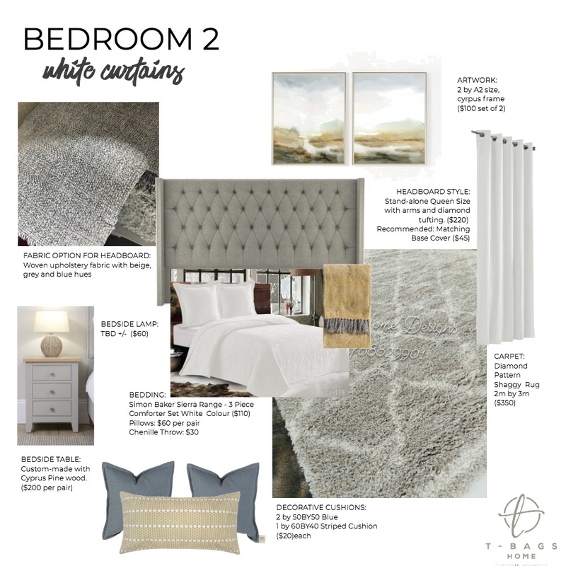 Mary Jane Bedroom 2 Mood Board by Zambe on Style Sourcebook