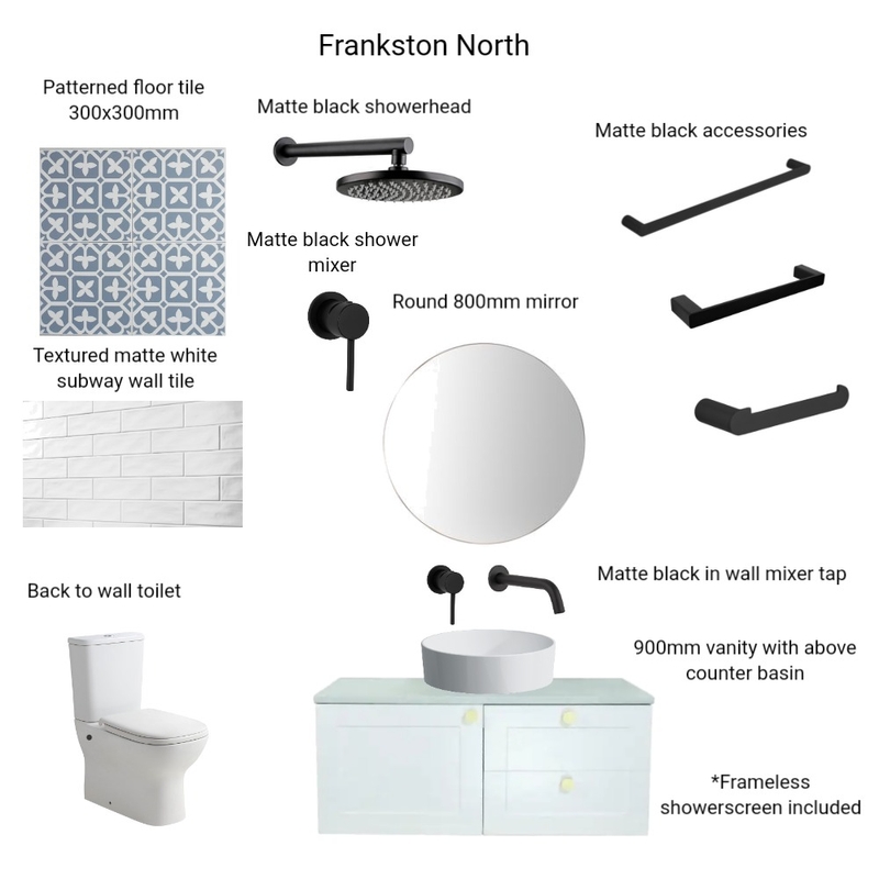 Frankston North Mood Board by Hilite Bathrooms on Style Sourcebook