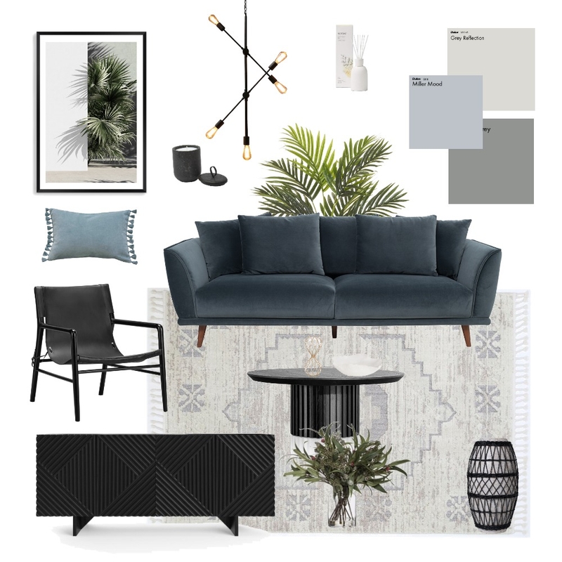 Moody Velvet  Living Room Mood Board by Steph Nereece on Style Sourcebook