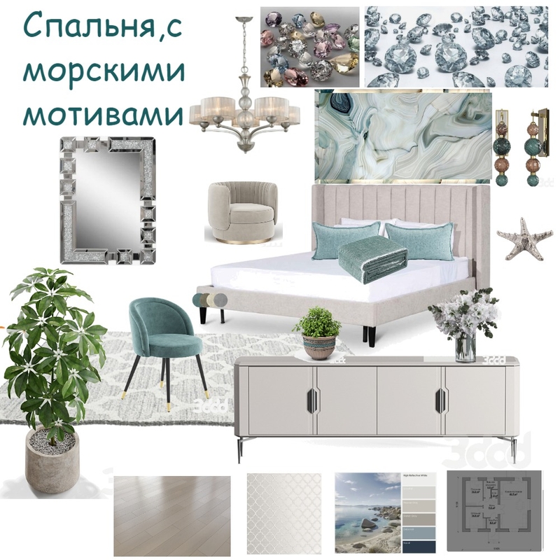 Спальня Mood Board by CoLora on Style Sourcebook