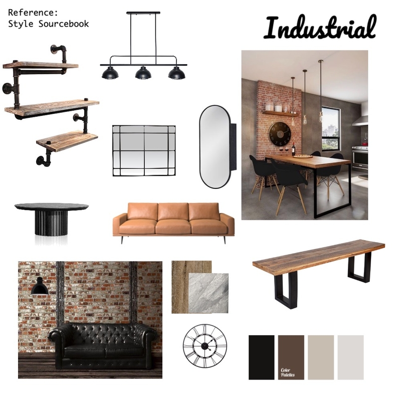 Industrial Mood Board by Tennielle's Designs on Style Sourcebook