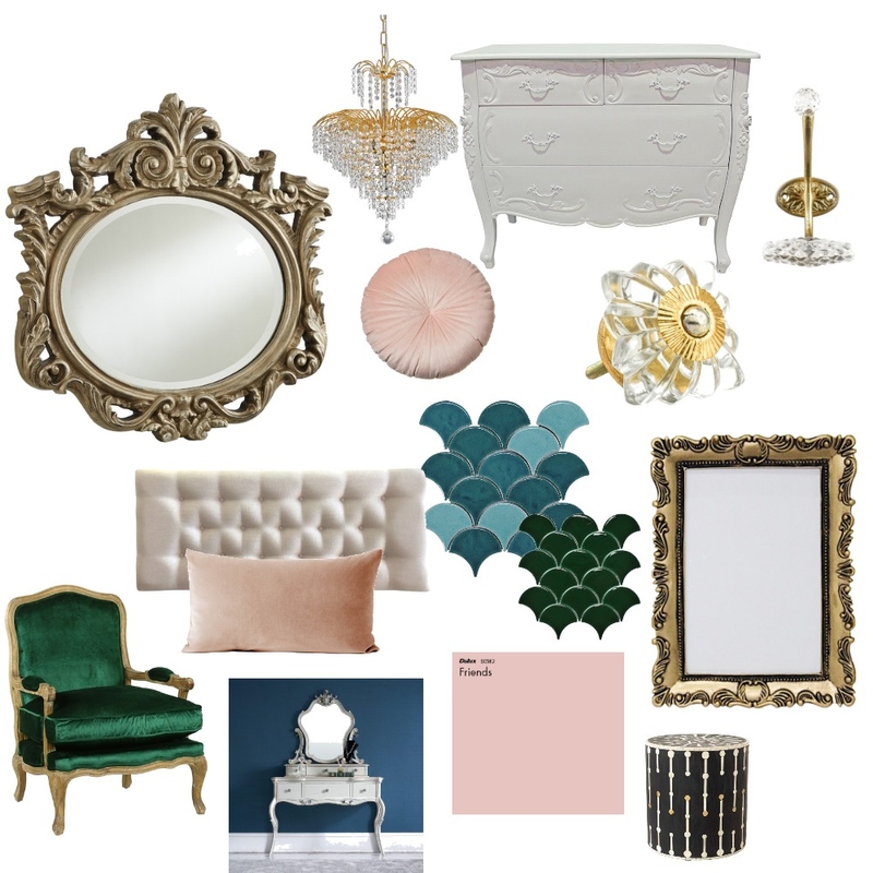 rococo art deco bedroom Mood Board by Jooo on Style Sourcebook