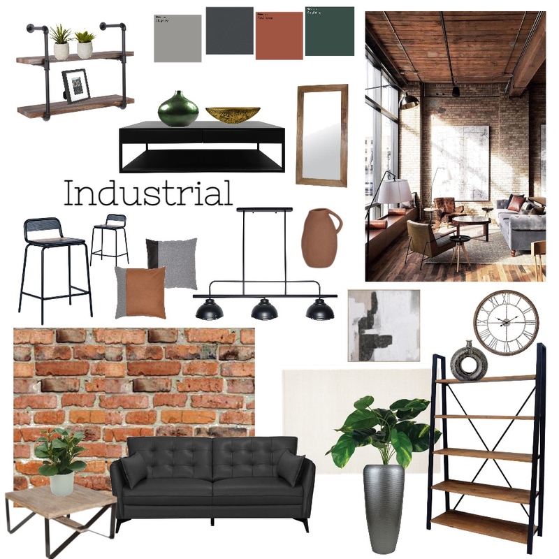 Industrial1 Mood Board by ggeorgiafordd on Style Sourcebook