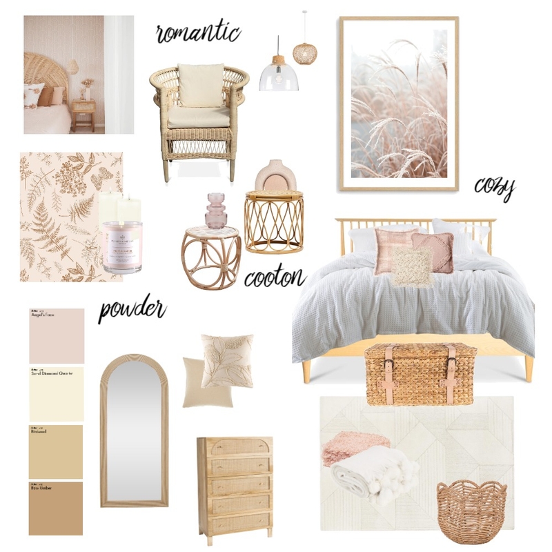 Romantic Boho Mood Board by maayanelnekave on Style Sourcebook