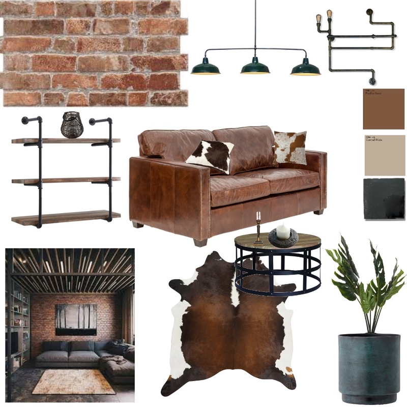 INDUSTRIAL LOUNGE Mood Board by Kristine Goodwin on Style Sourcebook