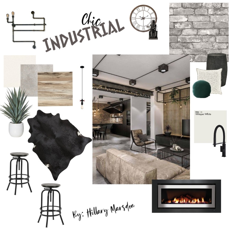 Industrial Mood Board by hillarymarsden on Style Sourcebook