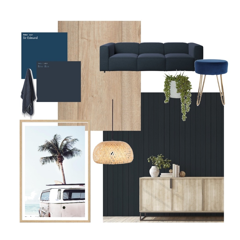 Deep Blue Mood Board by The Barefoot Bohemian NZ on Style Sourcebook