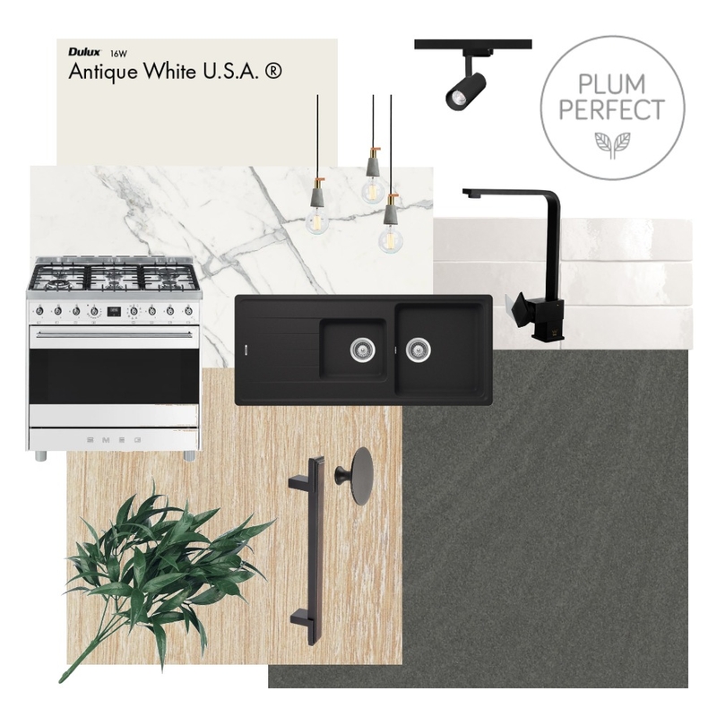 Les Palmiers Kitchen Option 2 Mood Board by plumperfectinteriors on Style Sourcebook