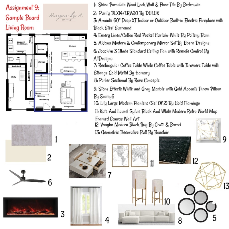 Livingroom sampleboard Mood Board by DesignsbyK on Style Sourcebook