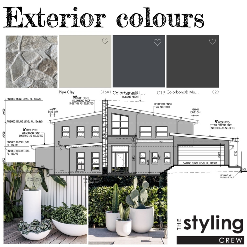 Exterior colours - 9 Beverley Pl Mood Board by the_styling_crew on Style Sourcebook