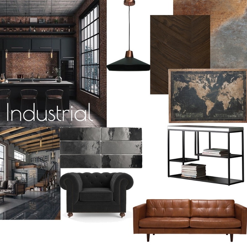 industrial Mood Board by tahnee cardoso on Style Sourcebook