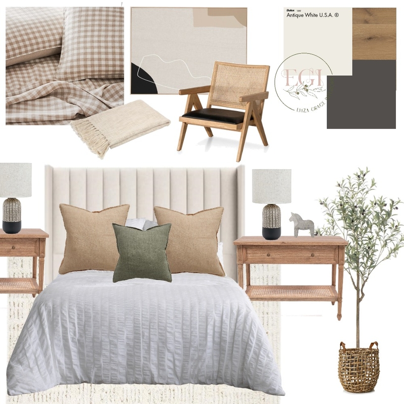 Cosy Bedroom Mood Board by Eliza Grace Interiors on Style Sourcebook