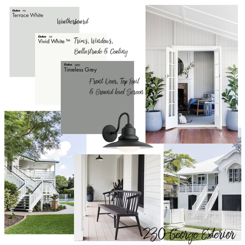 230 George Exterior Mood Board by Masha Butler on Style Sourcebook