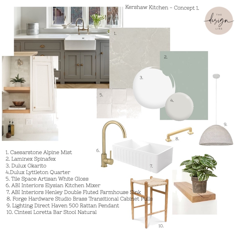 Kershaw Kitchen Concept 1 Mood Board by The Design Line on Style Sourcebook