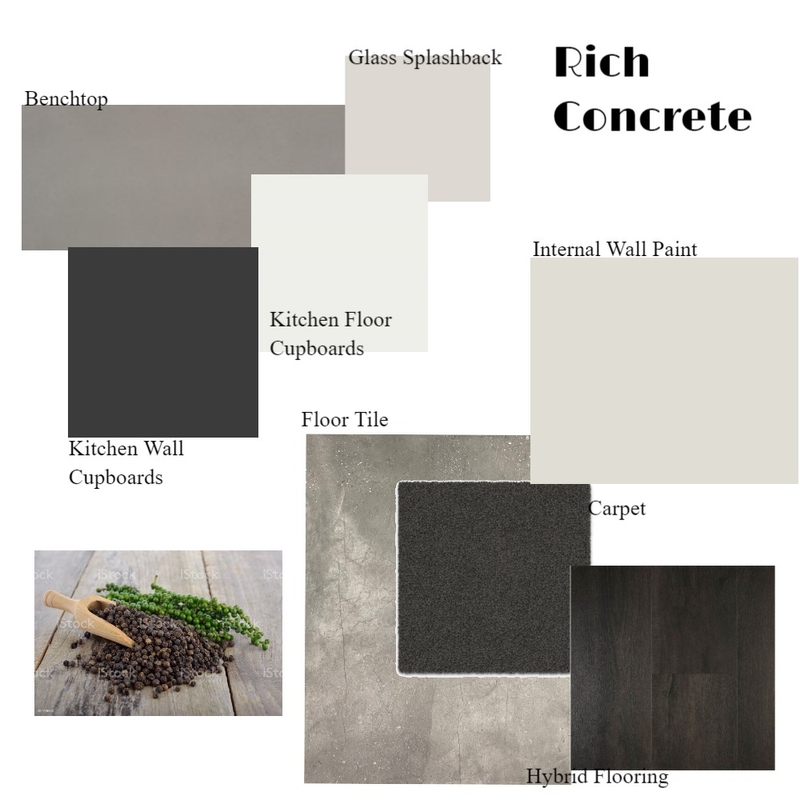 Rich Concrete Mood Board by Mim Romano on Style Sourcebook