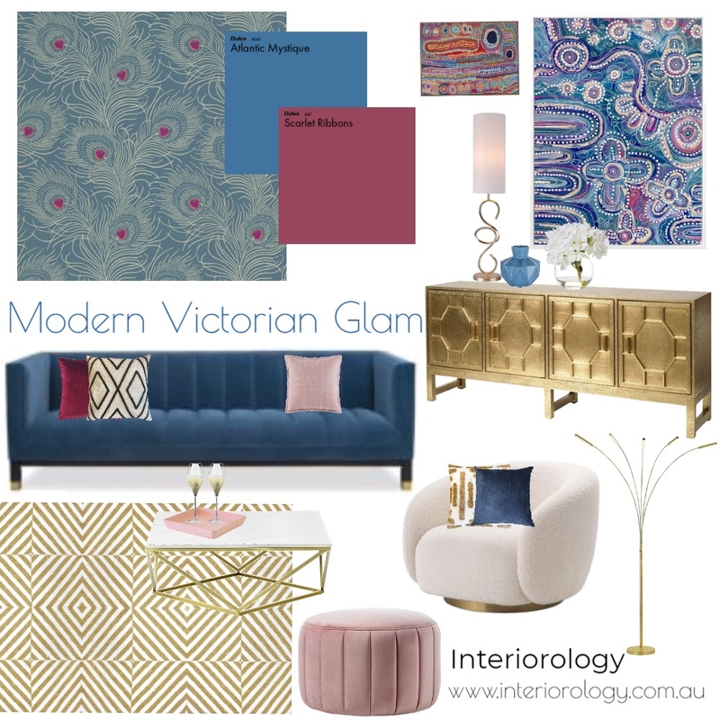 Modern Victorian Glam Mood Board by interiorology on Style Sourcebook