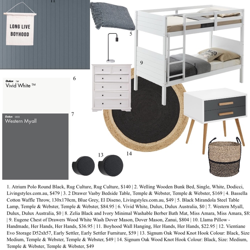 Boys room Mood Board by Jojo641 on Style Sourcebook