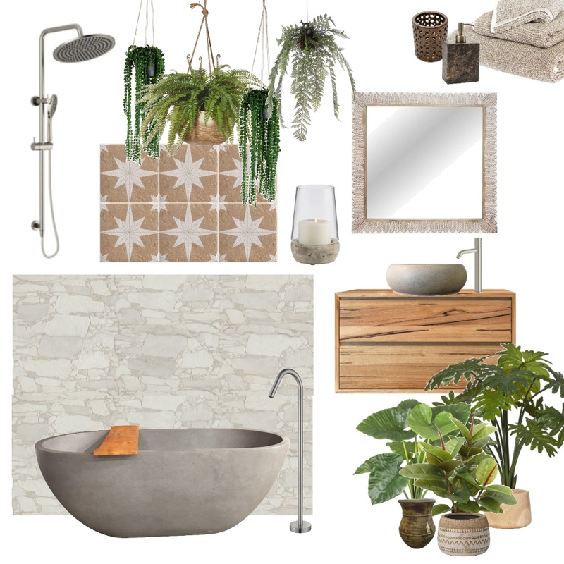 Bali Bathroom Retreat Mood Board by Two Wildflowers on Style Sourcebook