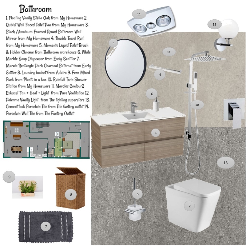 bathroom Mood Board by Harry Tran on Style Sourcebook