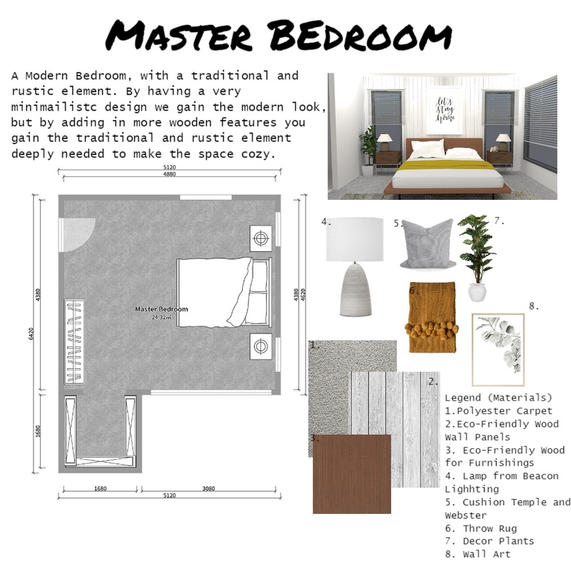 Master Bedroom S16 A2 Mood Board by T.Bonham on Style Sourcebook