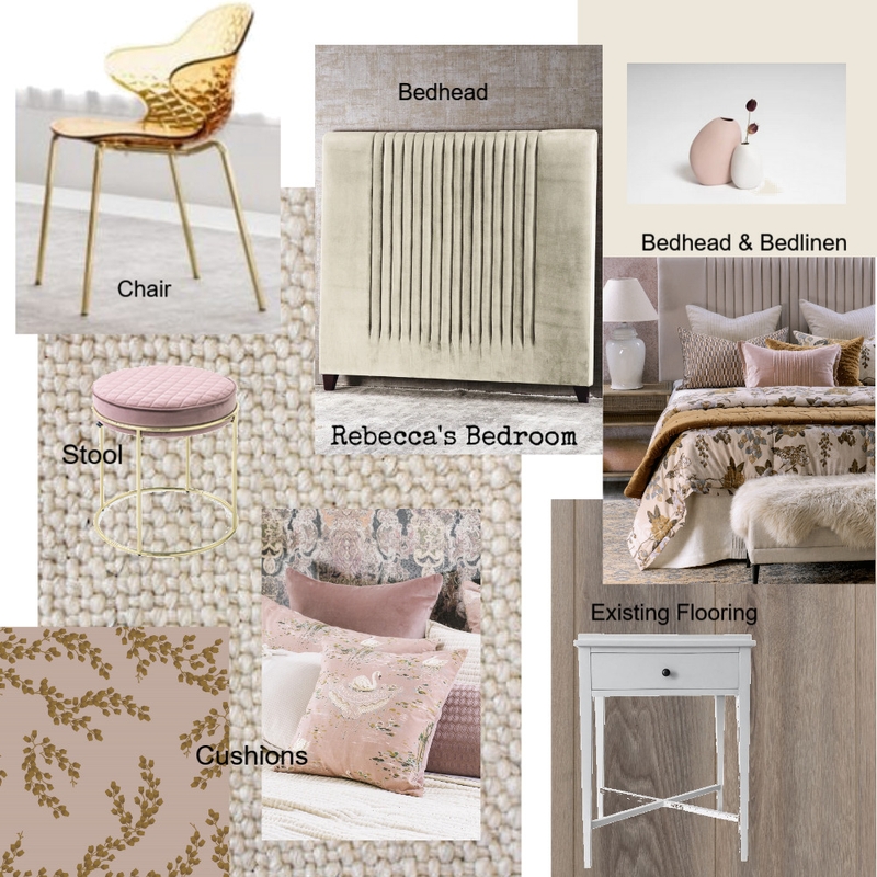 Rebecca's Bedroom Mood Board by Christine Dengate on Style Sourcebook