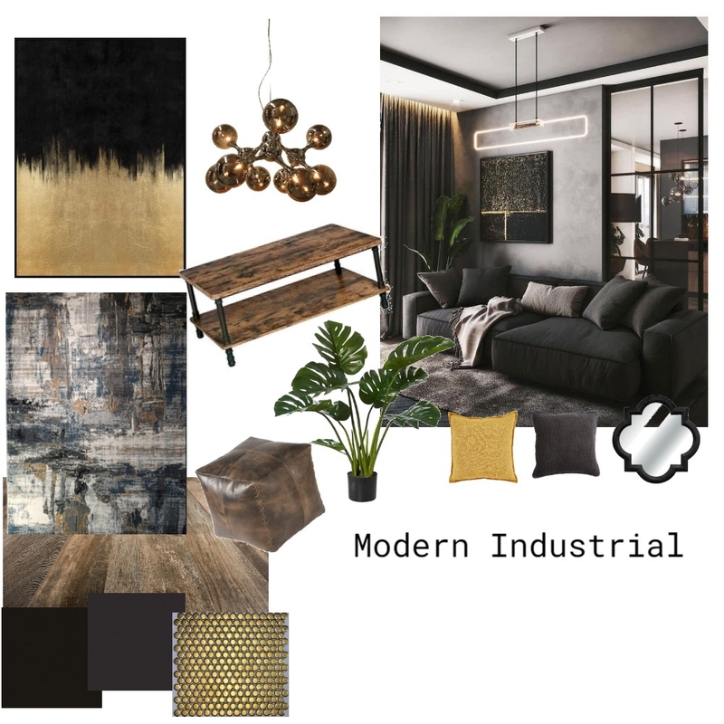 Modern Industrial Mood Board by KirstyVG on Style Sourcebook