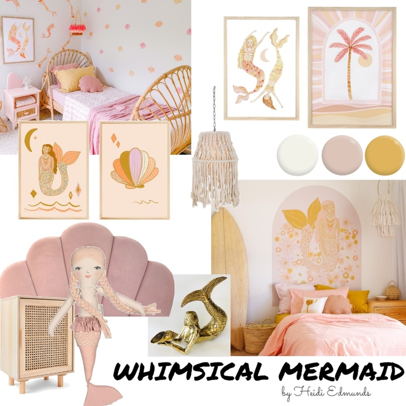 Heidi's Bedroom - Whimsical Mermaid Mood Board by Airini on Style Sourcebook