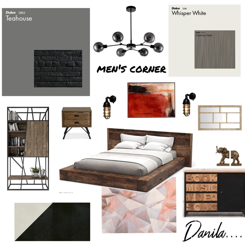 лофт спальня  проэкт 1 Mood Board by Danil on Style Sourcebook