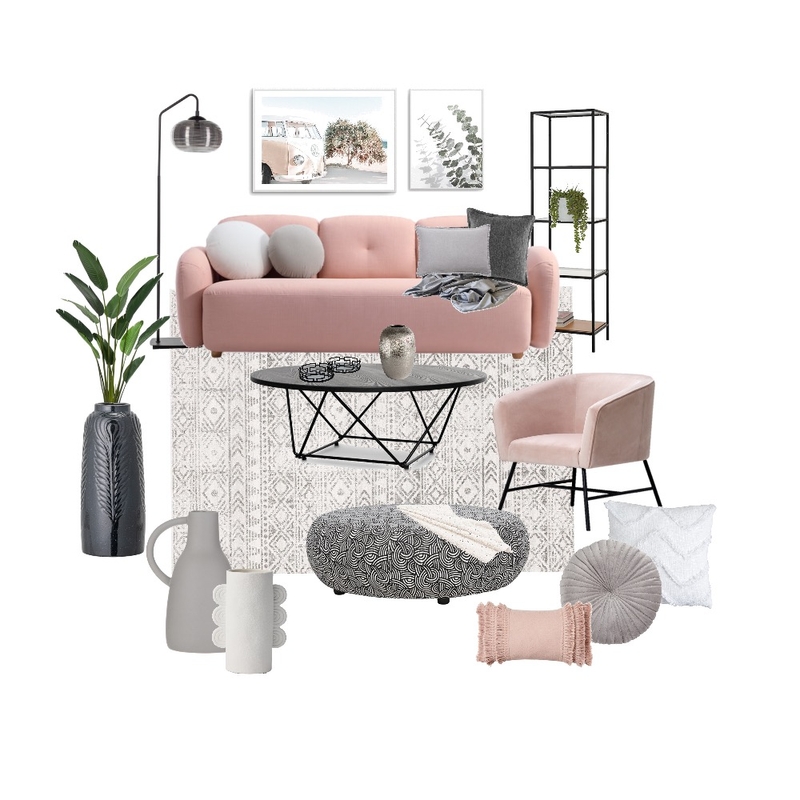 Mia's pink lounge Mood Board by Stella George Design on Style Sourcebook