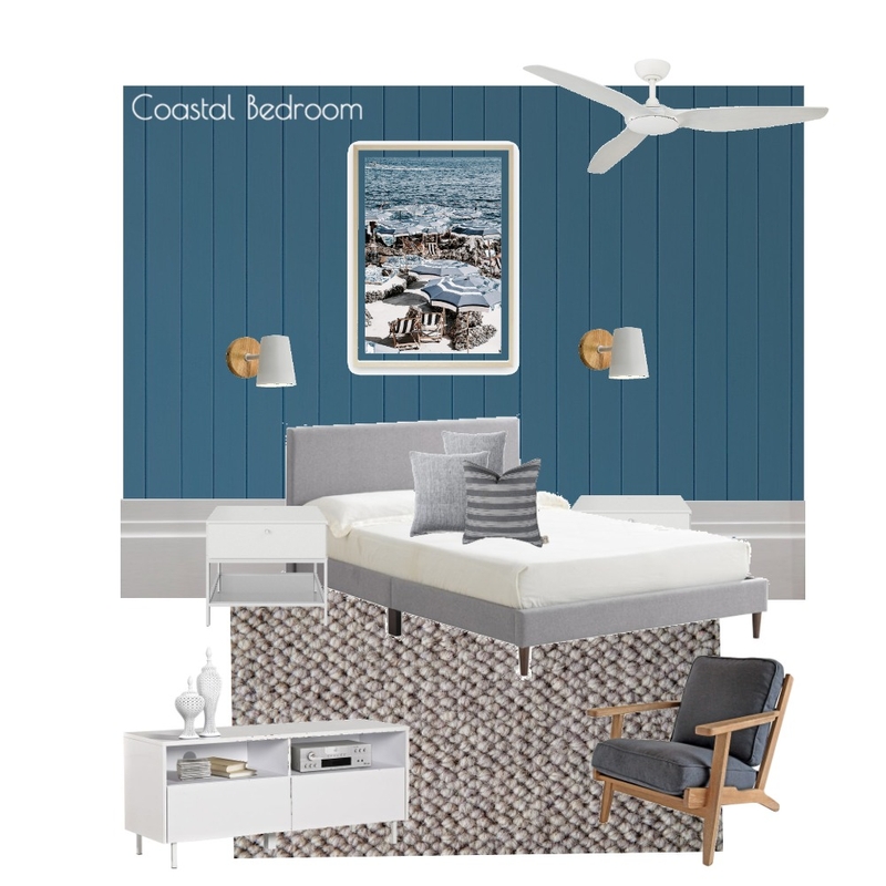 Coastal Bedroom Mood Board by Bay House Projects on Style Sourcebook