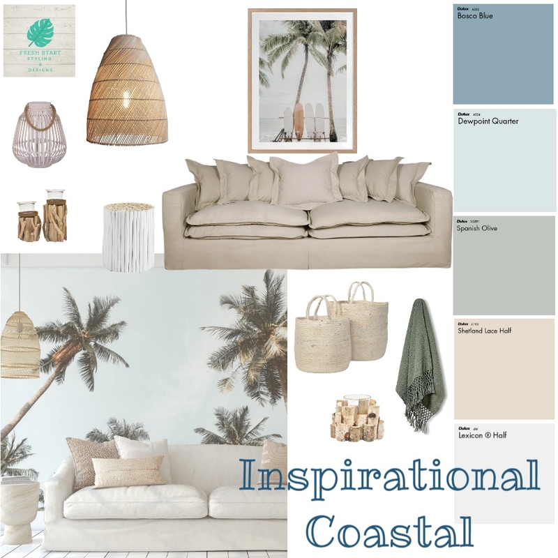 inspirational coastal Mood Board by Fresh Start Styling & Designs on Style Sourcebook