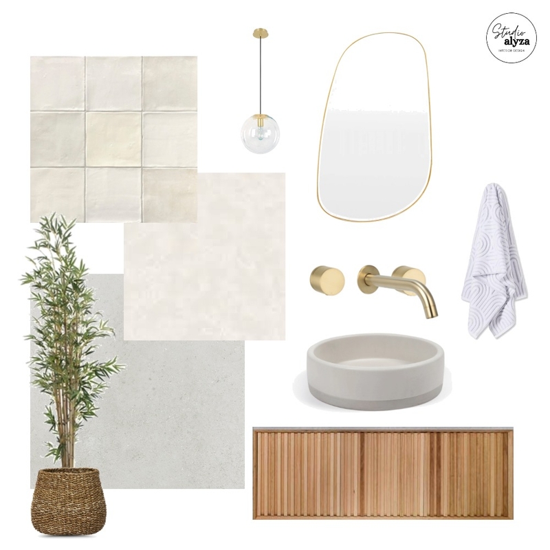 Bathroom Zellige Mood Board by Studio Alyza on Style Sourcebook