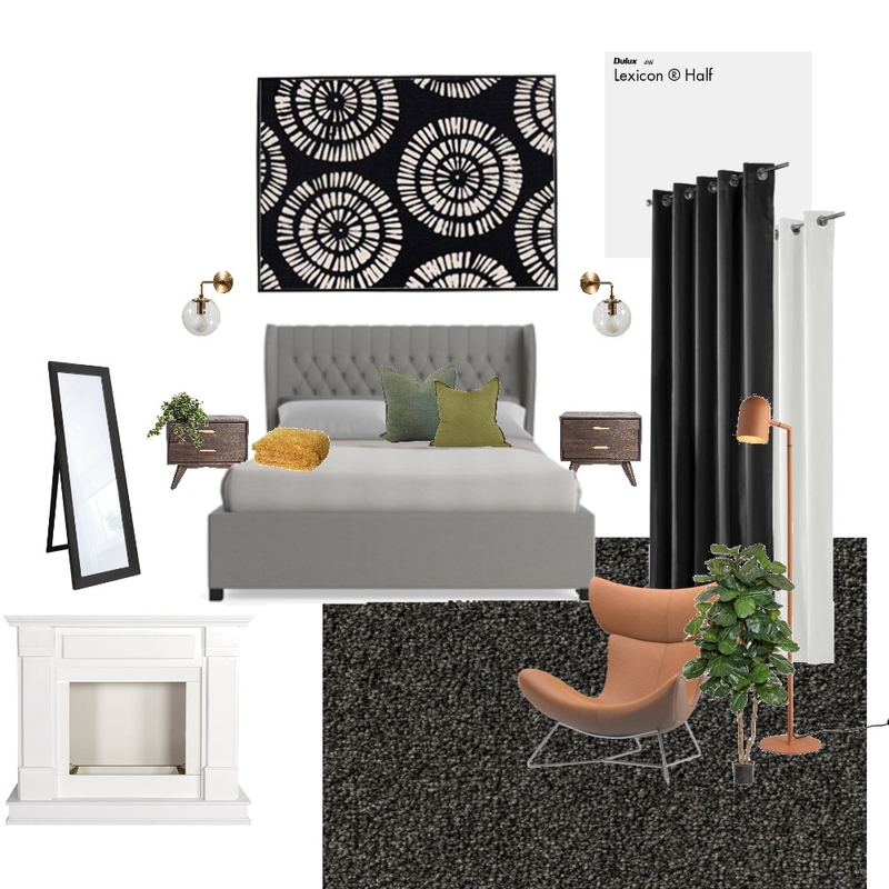 MCM Bedroom Mood Board by jascolla on Style Sourcebook