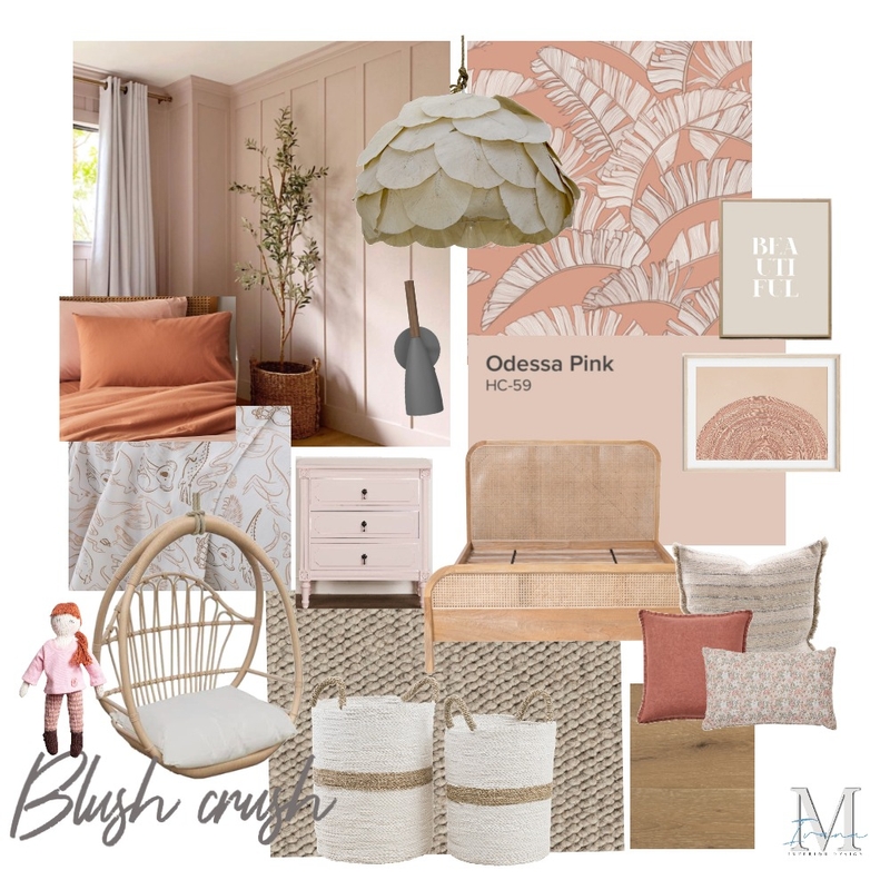 Una's room- Blush Crush Mood Board by IvanaM Interiors on Style Sourcebook