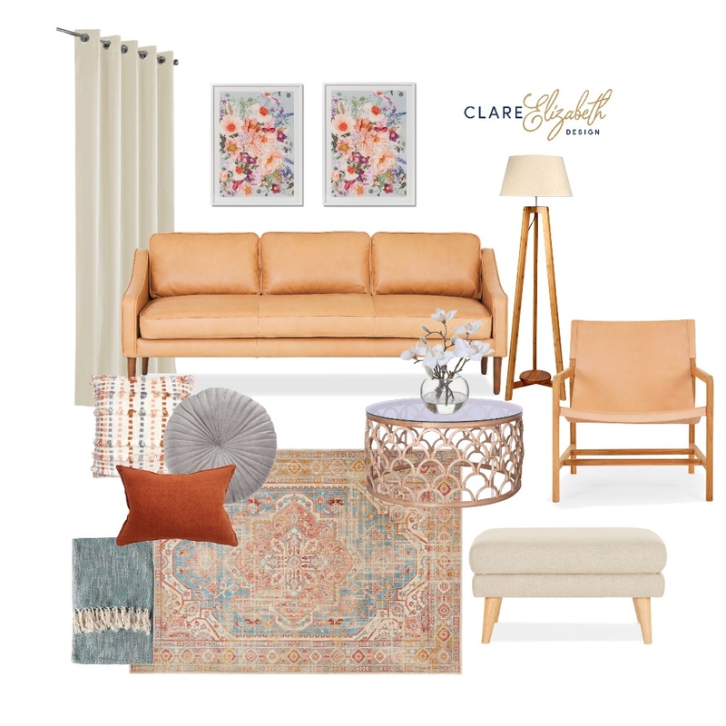 Scandi Traditional Living Room Mood Board by Clare Elizabeth Design on Style Sourcebook