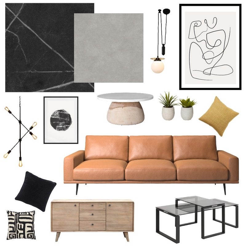 Retro Living Room Mood Board by michaeldarnell on Style Sourcebook